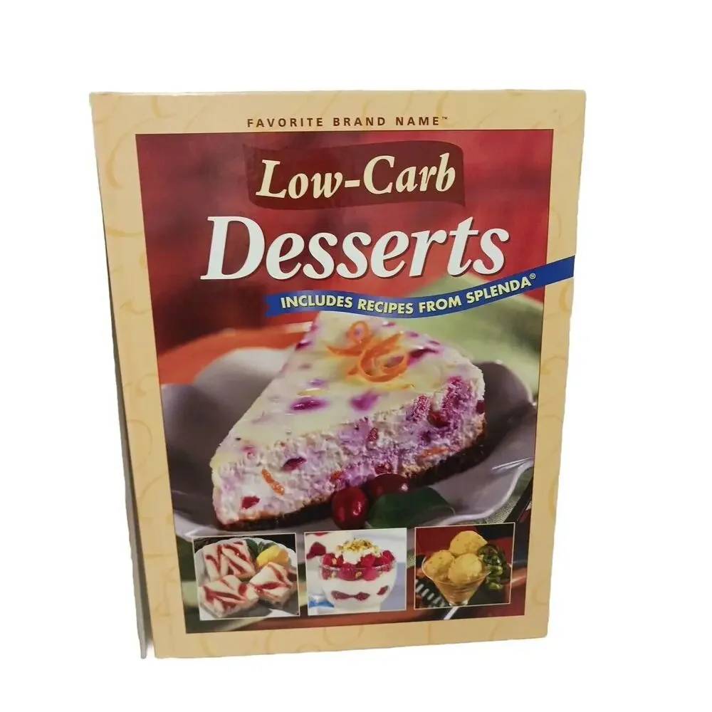 2 COOK BOOKS ‎ Low Carb LOW-FAT MEALS Dessert Hardcover Healthy Easy Cooking